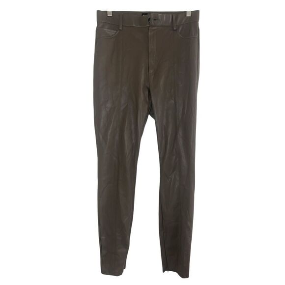 ✨ZARA Faux Leather Legging in Light Brown Sz Large✨ - Picture 8 of 12